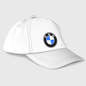 Бейсболка с принтом Logo BMW в Петрозаводске, 100% хлопок | классический козырек, металлическая застежка-регулятор размера | Тематика изображения на принте: автобренды | автомобильные | бмв | лого | машина | тачка