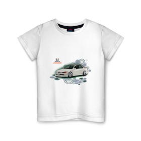 Детская футболка хлопок с принтом Honda ACCORD в Петрозаводске, 100% хлопок | круглый вырез горловины, полуприлегающий силуэт, длина до линии бедер | Тематика изображения на принте: honda | honda accord | tourer | хонда аккорд | японские автомобили