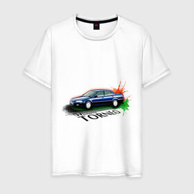 Мужская футболка хлопок с принтом Honda TORNEO в Петрозаводске, 100% хлопок | прямой крой, круглый вырез горловины, длина до линии бедер, слегка спущенное плечо. | honda | honda torneo | tourer | хонда | японские автомобили