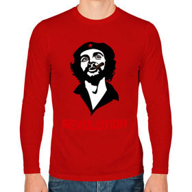 Мужской лонгслив хлопок с принтом Che Guevara Revolution в Петрозаводске, 100% хлопок |  | че гевара