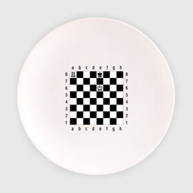 Тарелка с принтом Комбинация шах и мат в Петрозаводске, фарфор | диаметр - 210 мм
диаметр для нанесения принта - 120 мм | checkmate | мат | шах | шах и мат | шахматист | шахматная доска | шахматы