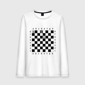 Мужской лонгслив хлопок с принтом Комбинация Шах в Петрозаводске, 100% хлопок |  | Тематика изображения на принте: checkmate | мат | шах | шах и мат | шахматист | шахматная доска | шахматы