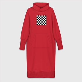 Платье удлиненное хлопок с принтом Комбинация Шах в Петрозаводске,  |  | checkmate | мат | шах | шах и мат | шахматист | шахматная доска | шахматы