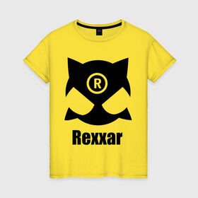 Женская футболка хлопок с принтом rexxar в Петрозаводске, 100% хлопок | прямой крой, круглый вырез горловины, длина до линии бедер, слегка спущенное плечо | dota | dota 2 | dota2 | r | rexxar | дота 2 | игры | рексар