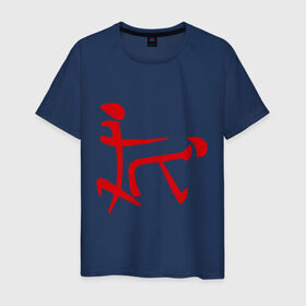 Мужская футболка хлопок с принтом Иероглиф любви в Петрозаводске, 100% хлопок | прямой крой, круглый вырез горловины, длина до линии бедер, слегка спущенное плечо. | иероглиф | любовь