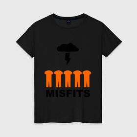 Женская футболка хлопок с принтом оранжевые костюмы в Петрозаводске, 100% хлопок | прямой крой, круглый вырез горловины, длина до линии бедер, слегка спущенное плечо | 