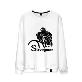Мужской свитшот хлопок с принтом Strongman в Петрозаводске, 100% хлопок |  | body building | bodybuilding | боди билдинг | бодибилдинг | качек | русская сила | сила | силач