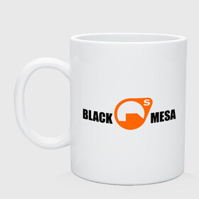 Кружка с принтом Black mesa Main logo в Петрозаводске, керамика | объем — 330 мл, диаметр — 80 мм. Принт наносится на бока кружки, можно сделать два разных изображения | black mesa | игры | компьютерные игры