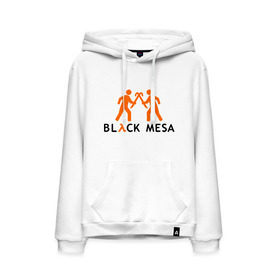 Мужская толстовка хлопок с принтом Black mesa Orange men в Петрозаводске, френч-терри, мягкий теплый начес внутри (100% хлопок) | карман-кенгуру, эластичные манжеты и нижняя кромка, капюшон с подкладом и шнурком | Тематика изображения на принте: black mesa | игры | компьютерные игры