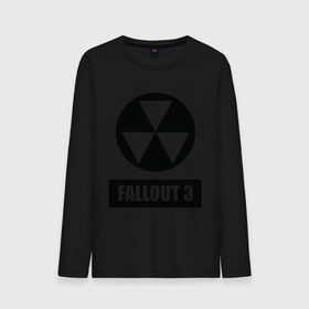 Мужской лонгслив хлопок с принтом Fallout Black logo в Петрозаводске, 100% хлопок |  | Тематика изображения на принте: 