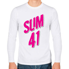 Мужской лонгслив хлопок с принтом Sum 41 logo в Петрозаводске, 100% хлопок |  | Тематика изображения на принте: sum 41 | музыка | панк рок | рок | сам 41