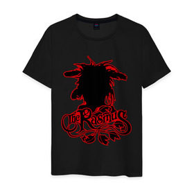 Мужская футболка хлопок с принтом The Rasmus (2) в Петрозаводске, 100% хлопок | прямой крой, круглый вырез горловины, длина до линии бедер, слегка спущенное плечо. | heavy metal | metal | rock | trash metal | метал | металл | рок | рок группа | рок группы | трэш метал | хеви метал