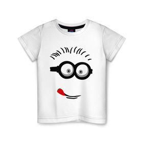 Детская футболка хлопок с принтом Funny boy в Петрозаводске, 100% хлопок | круглый вырез горловины, полуприлегающий силуэт, длина до линии бедер | funny boy | smile | веселый мальчик | смайлик | смайлы | улыбка