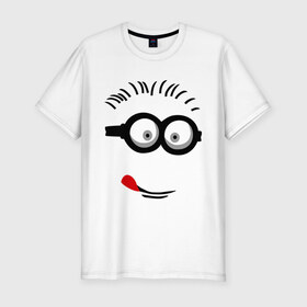 Мужская футболка премиум с принтом Funny boy в Петрозаводске, 92% хлопок, 8% лайкра | приталенный силуэт, круглый вырез ворота, длина до линии бедра, короткий рукав | funny boy | smile | веселый мальчик | смайлик | смайлы | улыбка