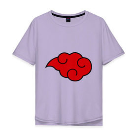 Мужская футболка хлопок Oversize с принтом Облако (Акацуки) в Петрозаводске, 100% хлопок | свободный крой, круглый ворот, “спинка” длиннее передней части | облако | орнамент | трайблы | узор | узоры