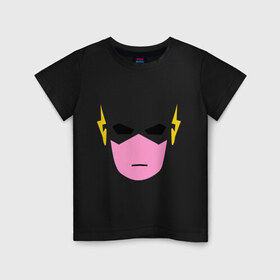 Детская футболка хлопок с принтом Человек-молния в Петрозаводске, 100% хлопок | круглый вырез горловины, полуприлегающий силуэт, длина до линии бедер | супергерой