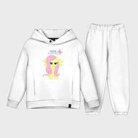 Детский костюм хлопок Oversize с принтом Naughty Fluttershy в Петрозаводске,  |  | fluttershy | naughty | naughty fluttershy | pony | мой маленький пони | пони