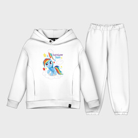 Детский костюм хлопок Oversize с принтом Rainbow Dash в Петрозаводске,  |  | dash | pony | rainbow | rainbow dash | детские | мой маленький пони | пони