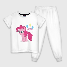 Детская пижама хлопок с принтом Young Pinkie Pie в Петрозаводске, 100% хлопок |  брюки и футболка прямого кроя, без карманов, на брюках мягкая резинка на поясе и по низу штанин
 | pie | young | young pinkie pie | детские | мой маленький пони | пони