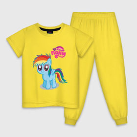 Детская пижама хлопок с принтом Малышка Рейнбоу Дэш в Петрозаводске, 100% хлопок |  брюки и футболка прямого кроя, без карманов, на брюках мягкая резинка на поясе и по низу штанин
 | rainbow | детские | детям | для детей | мой маленький пони | пони | радуга | райнбоудаш
