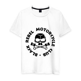 Мужская футболка хлопок с принтом Black rebel motorcycle club в Петрозаводске, 100% хлопок | прямой крой, круглый вырез горловины, длина до линии бедер, слегка спущенное плечо. | black rebel | black rebel motorcycle club | motorcycle club | мотоциклы