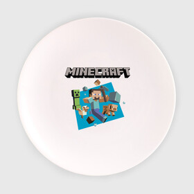 Тарелка 3D с принтом Heroes of Minecraft в Петрозаводске, фарфор | диаметр - 210 мм
диаметр для нанесения принта - 120 мм | boom | minecraft | игры | компьютерные игры | майнкрафт