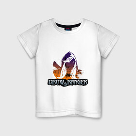 Детская футболка хлопок с принтом Drae Ranger в Петрозаводске, 100% хлопок | круглый вырез горловины, полуприлегающий силуэт, длина до линии бедер | dota | windrunner | герои dota 2 | герои доты | дота | дота 2 | игры | компьютерные игры