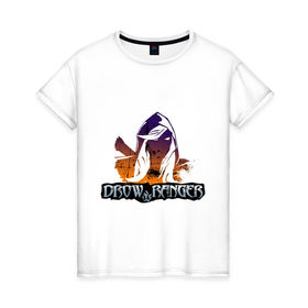 Женская футболка хлопок с принтом Drae Ranger в Петрозаводске, 100% хлопок | прямой крой, круглый вырез горловины, длина до линии бедер, слегка спущенное плечо | dota | windrunner | герои dota 2 | герои доты | дота | дота 2 | игры | компьютерные игры