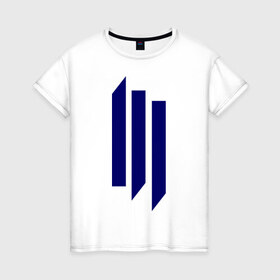 Женская футболка хлопок с принтом The Skrillex в Петрозаводске, 100% хлопок | прямой крой, круглый вырез горловины, длина до линии бедер, слегка спущенное плечо | 