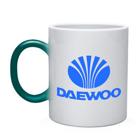 Кружка хамелеон с принтом Logo daewoo в Петрозаводске, керамика | меняет цвет при нагревании, емкость 330 мл | daewoo | автомобиль daewoo | автомобиль дейву | дайву | логотип daewoo | логотип дайву | логотип дейву