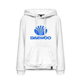 Мужская толстовка хлопок с принтом Logo daewoo в Петрозаводске, френч-терри, мягкий теплый начес внутри (100% хлопок) | карман-кенгуру, эластичные манжеты и нижняя кромка, капюшон с подкладом и шнурком | daewoo | автомобиль daewoo | автомобиль дейву | дайву | логотип daewoo | логотип дайву | логотип дейву