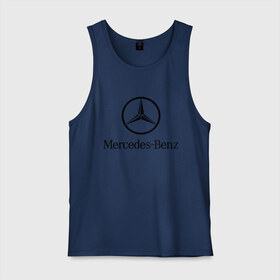 Мужская майка хлопок с принтом Logo Mercedes-Benz в Петрозаводске, 100% хлопок |  | mercedes | mercedes benz | логотип mercedes | логотип mercedes benz | логотип мерседерс бенс | мерен | мерседерс | мерседерс бенс