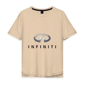 Мужская футболка хлопок Oversize с принтом Logo Infiniti в Петрозаводске, 100% хлопок | свободный крой, круглый ворот, “спинка” длиннее передней части | Тематика изображения на принте: infiniti автомобиль | автомобиль инфинити | инфинити | логотип infiniti | логотип инфинити