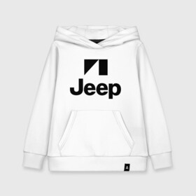 Детская толстовка хлопок с принтом Jeep logo в Петрозаводске, 100% хлопок | Круглый горловой вырез, эластичные манжеты, пояс, капюшен | jeep | автомобиль jeep | автомобиль джип | джип | логотип jeep | логотип джип
