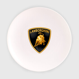 Тарелка с принтом Lamborghini logo в Петрозаводске, фарфор | диаметр - 210 мм
диаметр для нанесения принта - 120 мм | Тематика изображения на принте: lamborghini | автомобиль lamborghini | ламборджини | ламборджини автомобиль | логотип lamborghini | логотип ламборджини