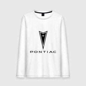 Мужской лонгслив хлопок с принтом Pontiac logo в Петрозаводске, 100% хлопок |  | pontiac | автомобиль pontiac | логотип pontiac | логотип понтиак | понтиак | понтиак автомобиль