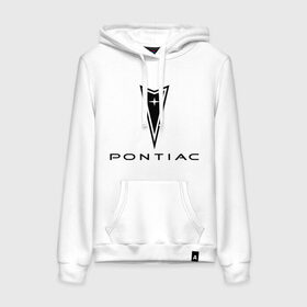 Женская толстовка хлопок с принтом Pontiac logo в Петрозаводске, френч-терри, мягкий теплый начес внутри (100% хлопок) | карман-кенгуру, эластичные манжеты и нижняя кромка, капюшон с подкладом и шнурком | Тематика изображения на принте: pontiac | автомобиль pontiac | логотип pontiac | логотип понтиак | понтиак | понтиак автомобиль