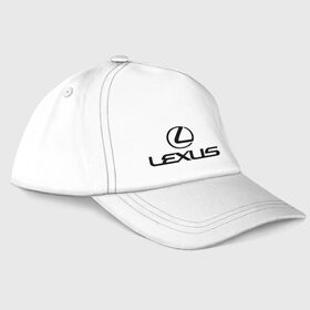 Бейсболка с принтом Lexus logo в Петрозаводске, 100% хлопок | классический козырек, металлическая застежка-регулятор размера | lexus | автобренды | автолюбителям | бренд | лексус | логотип