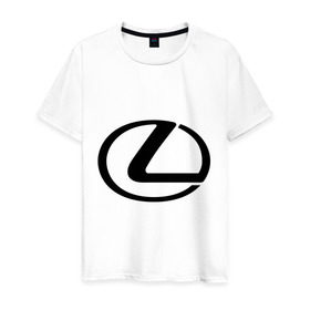 Мужская футболка хлопок с принтом Logo lexus в Петрозаводске, 100% хлопок | прямой крой, круглый вырез горловины, длина до линии бедер, слегка спущенное плечо. | lexus | автобренды | автолюбителям | бренд | лексус | логотип
