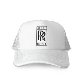 Кепка тракер с сеткой с принтом Rolls-Royce logo в Петрозаводске, трикотажное полотно; задняя часть — сетка | длинный козырек, универсальный размер, пластиковая застежка | Тематика изображения на принте: rolls royce | rr | автобренды | автолюбителям | бренд | логотип | ролл ройс | ролс ройс