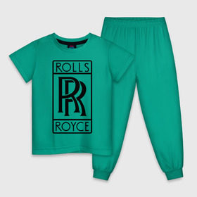 Детская пижама хлопок с принтом Rolls-Royce logo в Петрозаводске, 100% хлопок |  брюки и футболка прямого кроя, без карманов, на брюках мягкая резинка на поясе и по низу штанин
 | rolls royce | rr | автобренды | автолюбителям | бренд | логотип | ролл ройс | ролс ройс
