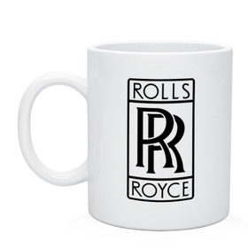 Кружка с принтом Rolls-Royce logo в Петрозаводске, керамика | объем — 330 мл, диаметр — 80 мм. Принт наносится на бока кружки, можно сделать два разных изображения | rolls royce | rr | автобренды | автолюбителям | бренд | логотип | ролл ройс | ролс ройс