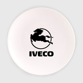 Тарелка 3D с принтом Iveco в Петрозаводске, фарфор | диаметр - 210 мм
диаметр для нанесения принта - 120 мм | Тематика изображения на принте: iveco | автобренды | автолюбителям | бренд | ивеко | логотип
