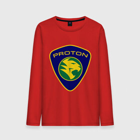 Мужской лонгслив хлопок с принтом Proton logo в Петрозаводске, 100% хлопок |  | proton | автобренды | автолюбителям | бренд | для автовладельцев | для автолюбителей | логотип | протон