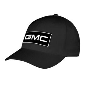 Бейсболка с принтом GMC logo в Петрозаводске, 100% хлопок | классический козырек, металлическая застежка-регулятор размера | gmc | дженерал моторс | логотип | машина