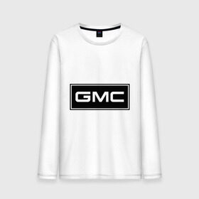 Мужской лонгслив хлопок с принтом GMC logo в Петрозаводске, 100% хлопок |  | gmc | дженерал моторс | логотип | машина