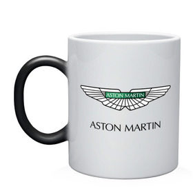 Кружка хамелеон с принтом Aston Martin logo в Петрозаводске, керамика | меняет цвет при нагревании, емкость 330 мл | aston martin | автобренды | автолюбителям | астин мартин | астон мартин | бренд | для автовладельцев | для автолюбителей | логотип