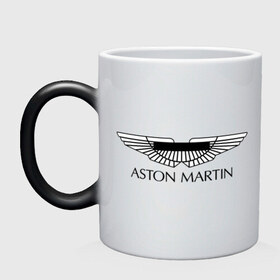 Кружка хамелеон с принтом Logo Aston Martin в Петрозаводске, керамика | меняет цвет при нагревании, емкость 330 мл | Тематика изображения на принте: aston martin | автобренды | автолюбителям | астин мартин | астон мартин | бренд | для автовладельцев | для автолюбителей | логотип