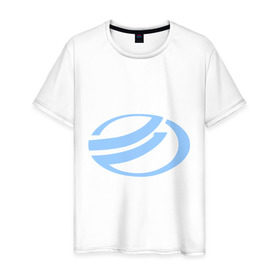 Мужская футболка хлопок с принтом ЗАЗ лого в Петрозаводске, 100% хлопок | прямой крой, круглый вырез горловины, длина до линии бедер, слегка спущенное плечо. | автобренды | автолюбителям | бренд | для автовладельцев | для автолюбителей | заз | логотип