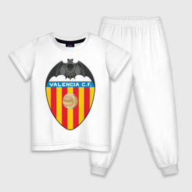 Детская пижама хлопок с принтом Валенсия в Петрозаводске, 100% хлопок |  брюки и футболка прямого кроя, без карманов, на брюках мягкая резинка на поясе и по низу штанин
 | valencia | болельщикам | валенсия | для болельщиков | испанские клубы | фк | футбол | футбольные клубы